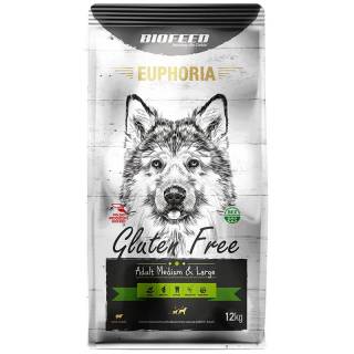 BIOFEED EUPHORIA Gluten Free Medium & Large dla psów średnich i dużych ras z jagnięciną 12kg
