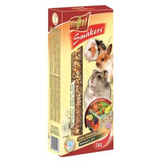 Vitapol smakers dla gryzoni-mix 2 owoce leśne/popcorn/orzechowa zvp-1113 135g