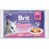 Brit pouch jelly fillet dinner plate (4x85g)