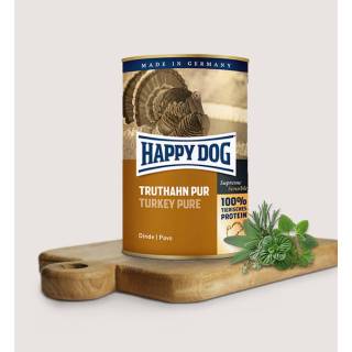 Happy dog puszka dla psa - indyk (truthahn pur) 400g