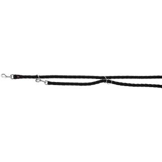 Trixie smycz regulowana cavo, l–xl: 2.00 m/o 18 mm, czarna tx-143601