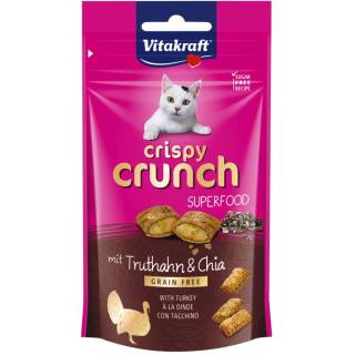 Vitakraft crispy crunch indyk/chia 60g d/kota