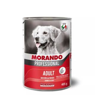 Morando pro pies kawałki z wołowiną 405g