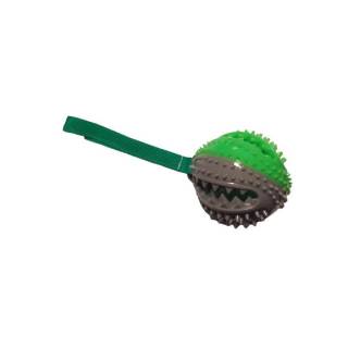POP PETS Zabawka piłka na przysmaki na sznurku, 20cm, mix kolorów [41010]