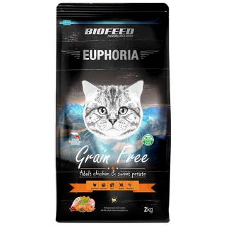 BIOFEED EUPHORIA ADULT CAT Grain Free dla kotów z kurczakiem i batatami 2kg