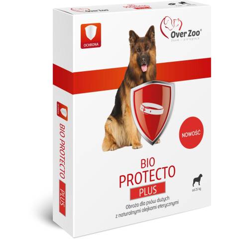 Overzoo bio protecto plus obroża dla psów dużych 75 cm