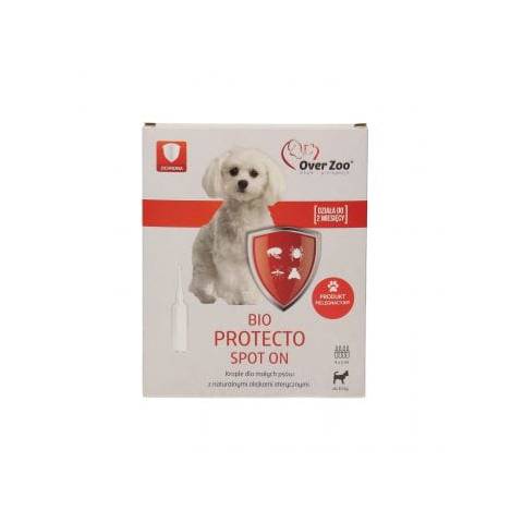 Overzoo bio protecto spot on dla psów małych 4x1 ml
