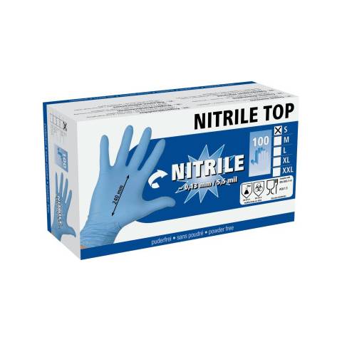 KERBL Rękawice Nitrile TOP, rozmiar L, 100 sztuk [09-3132]