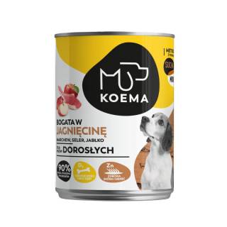 KOEMA Mokra karma dla psa z jagnięciną, puszka 400g