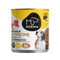 Zdjęcie produktu KOEMA Mokra karma dla psa z jagnięciną, puszka 800g