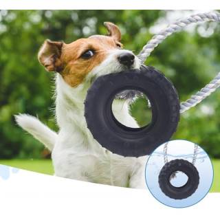 COMFPET  Ring zabawka dla psa z mocnej gumy, 20 cm